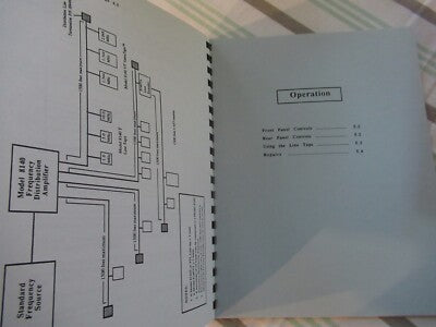 COLLECTABLE RARE SPECTRACOM 8140 FREQUENCY DIST MANUAL 1989 &BIBLI