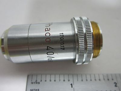 MIKROSKOPTEIL OBJEKTIV LEITZ DEUTSCHLAND PHACO 40X OPTICS AS IS BIN#H6-29