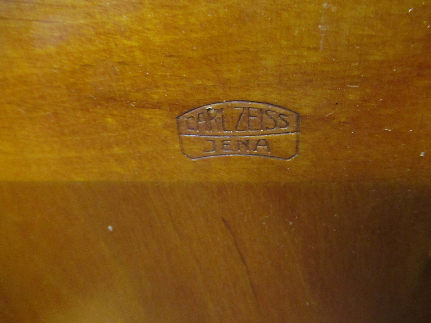 Empty Wood Cabinet for Antique Carl Zeiss AG Germany Microscope Part