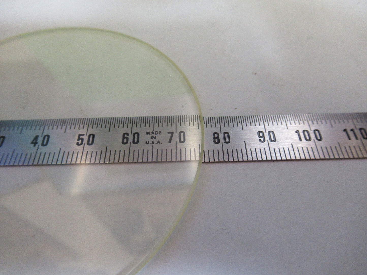 OPTICAL GLASS YELLOW TINT LASER OPTICS AS PICTURED &Q4-A-31