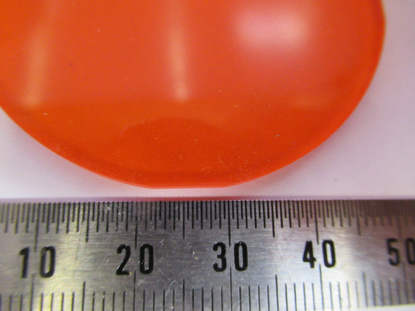 OPTICAL ex-NASA COATED ORANGE FILTER LENS PRO LASER OPTICS AS PICTURED Y1-A-24