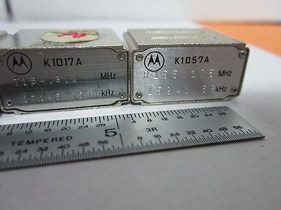 LOT 6 EA MOTOROLA QUARTZ CRYSTAL FREQUENCY CONTROL RADIO AS IS BIN#K6-14