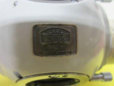 MICROSCOPE PART PHOTOMIC ZEISS HEAD TRINOCULAR HEAVY OPTICS AS IS BIN#H8-08