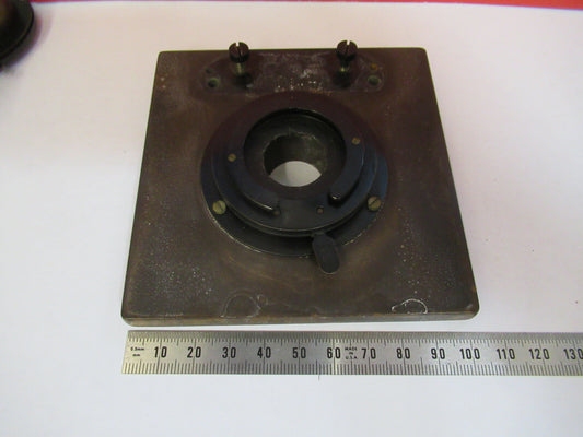 Antique Bausch & Lomb Old Stage Table Case Microscope Part