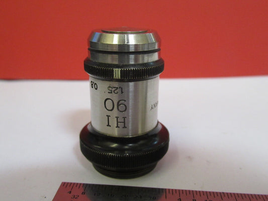 Antique Carl Zeiss AG Jena Objective Hi 90X Microscope Part