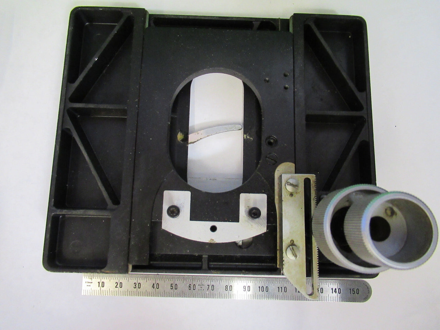 Antique Ernst Leitz Germany Metal Xy Stage Table Microscope Part