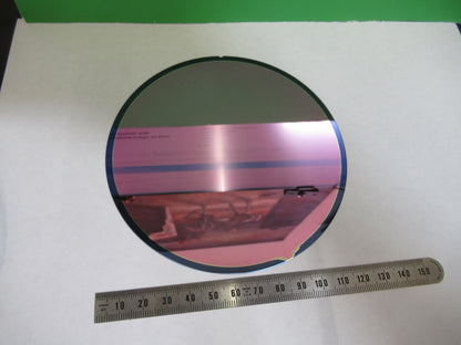 SILICON WAFER SINGLE CRYSTAL 5" DIAMETER COATED AS PICTURED &S8-A-77