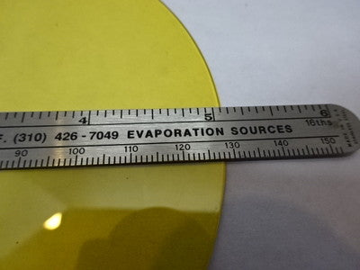 COATED ROUND GLASS DISC HARD DRIVE TEST OPTICAL OPTICS AS PICTURED &83-40
