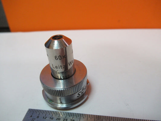 Antique Ernst Leitz 60X Objective Lens Microscope Part