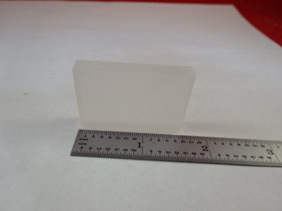 OPTICAL FUSED SILICA GLASS SLAB OPTICS AS IS #M2-B-16