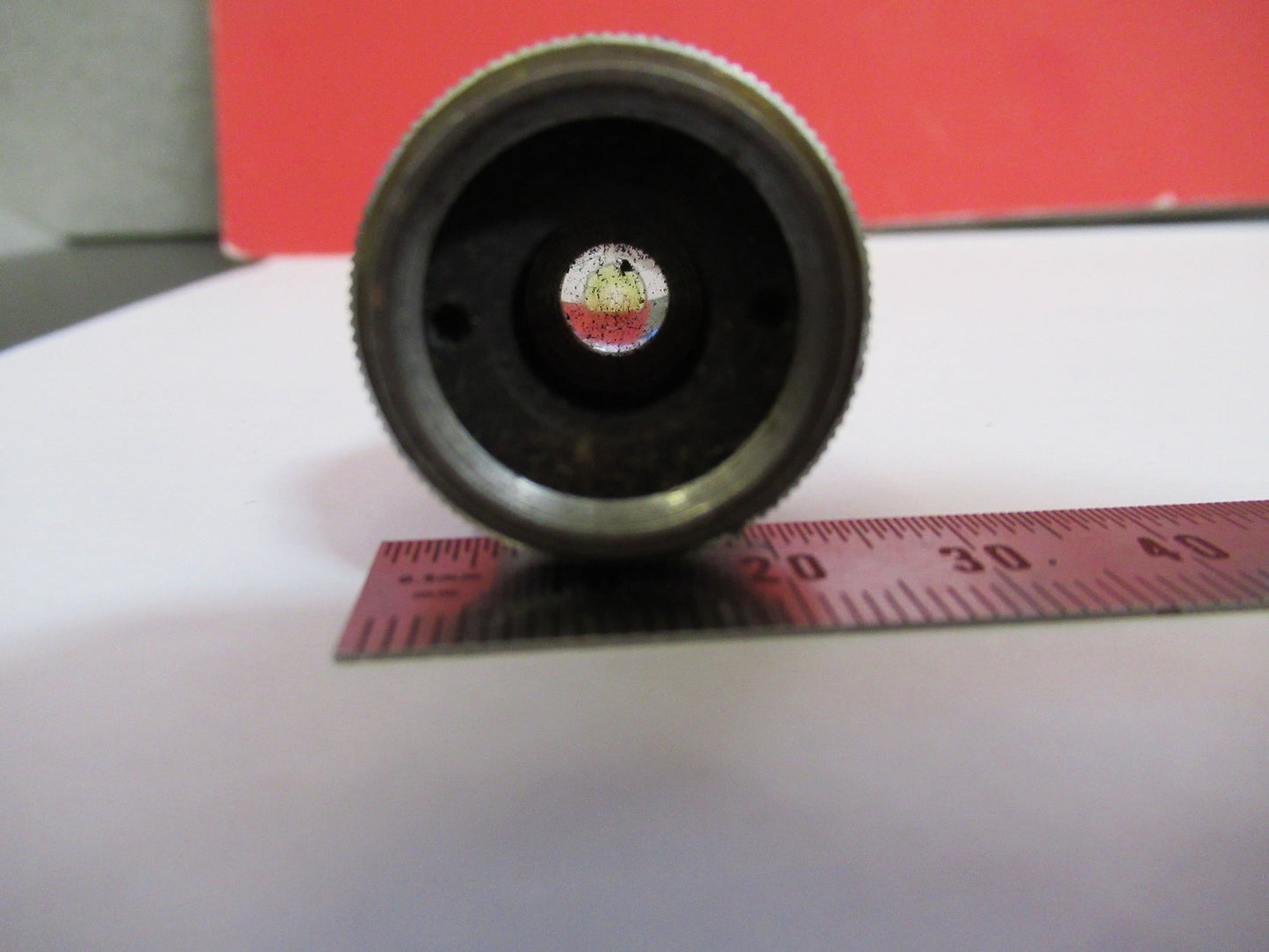 BAUSCH LOMB 50X    /215mm OBJECTIVE LENS MICROSCOPE PART AS PICTURED T8-B-18