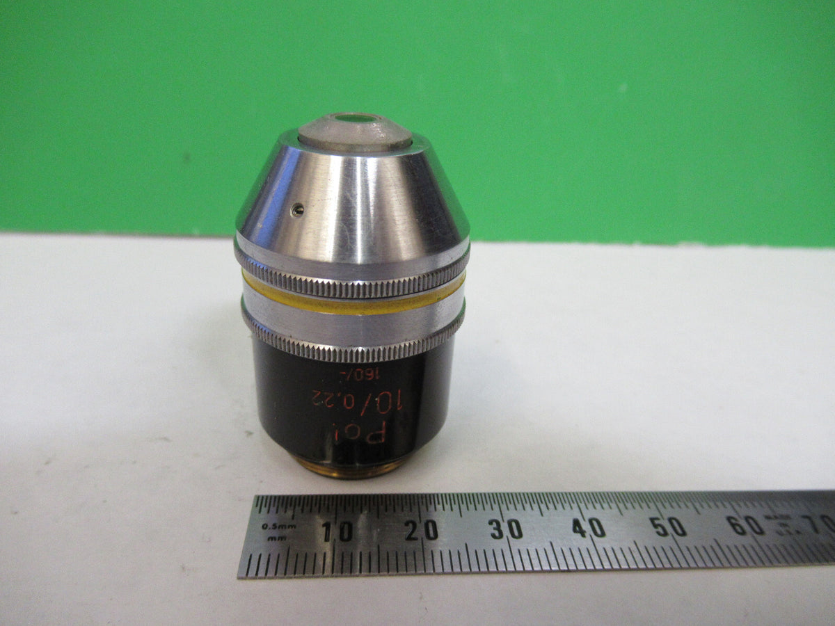 Carl Zeiss AG Objective Pol 10X /160 Polarization Microscope Part