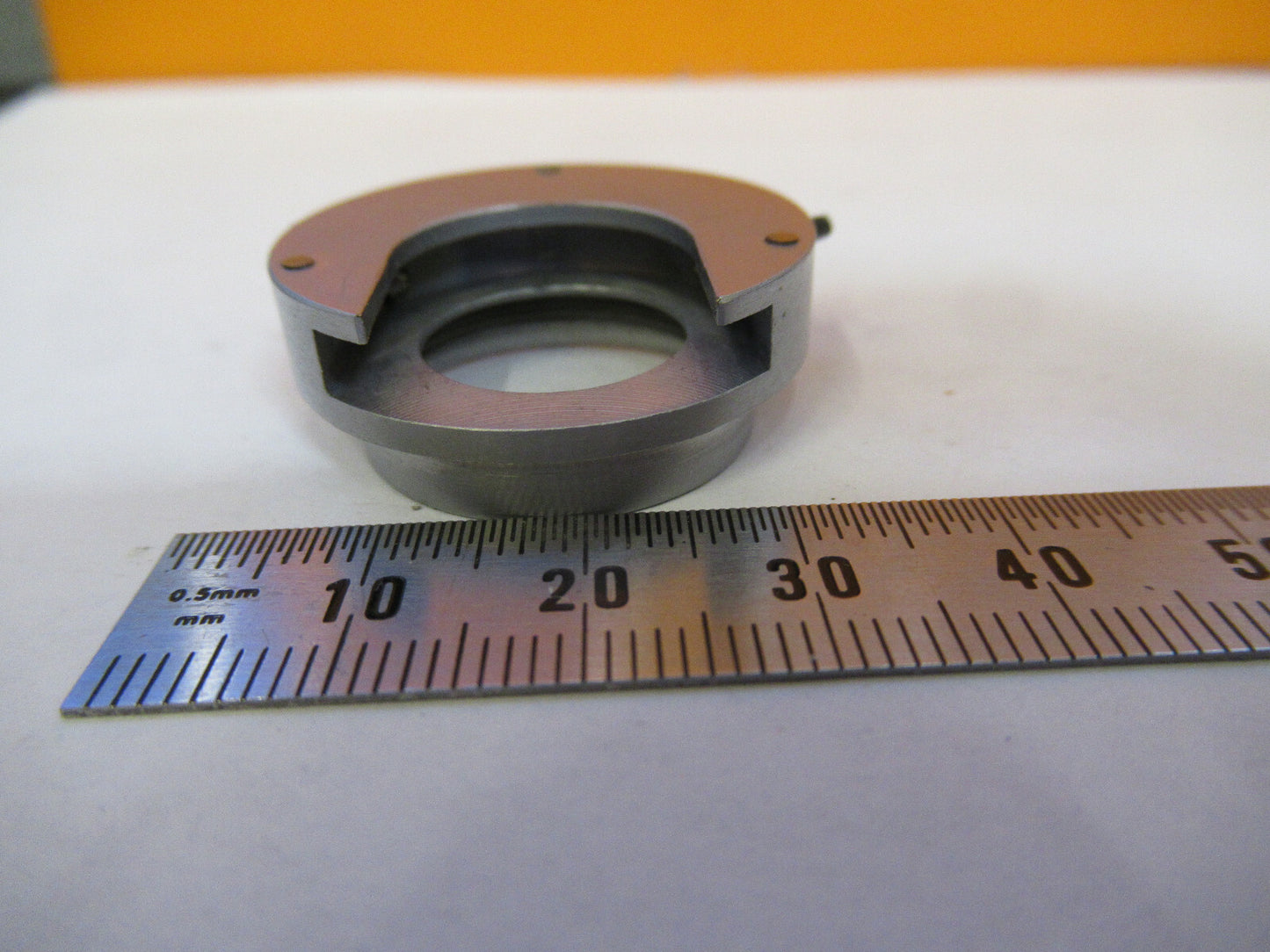 COLLAR OBJECTIVE BAUSCH LOMB POL MICROSCOPE PART AS PICTURED &F9-A-57