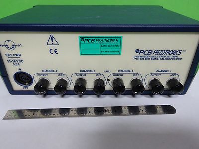 PCB PIEZOTRONICS 482C ICP SIGNAL CONDITIONER 4 CHAN ACCELEROMETER CALIBRATION