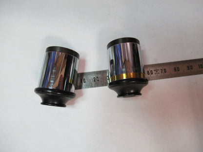 ANTIQUE SPENCER AO 10X EYEPIECE PAIR OCULAR MICROSCOPE PART AS PICTURED T7-A-64