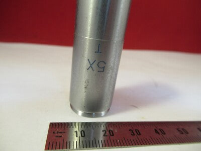 ST 820008 5X OPTICS OBJECTIVE LENS MICROSCOPE PART as pictured &W2-A-60