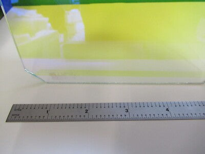 OPTICAL LARGE TRUNCATED COATED GLASS BEAM SPLIT LASER OPTICS AS PICTURED 58-B-11
