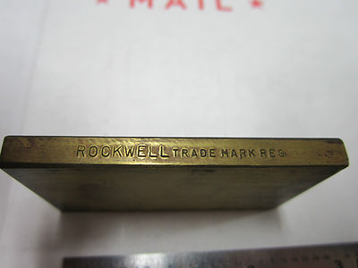METROLOGY INSPECTION ROCKWELL HARDNESS TEST STANDARD BIN#5-29