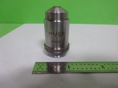 Microscope Part Ernst Leitz Germany Vintage Objective 45X Optics