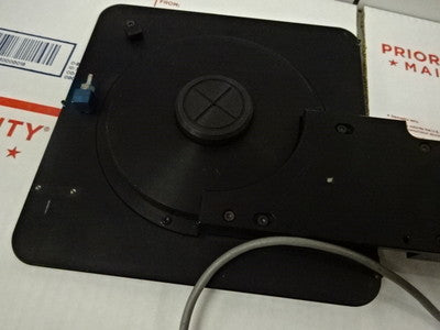 MICROSCOPE PART ROTATING STAGE SPECIMEN TABLE AS IS  #TB-1-A