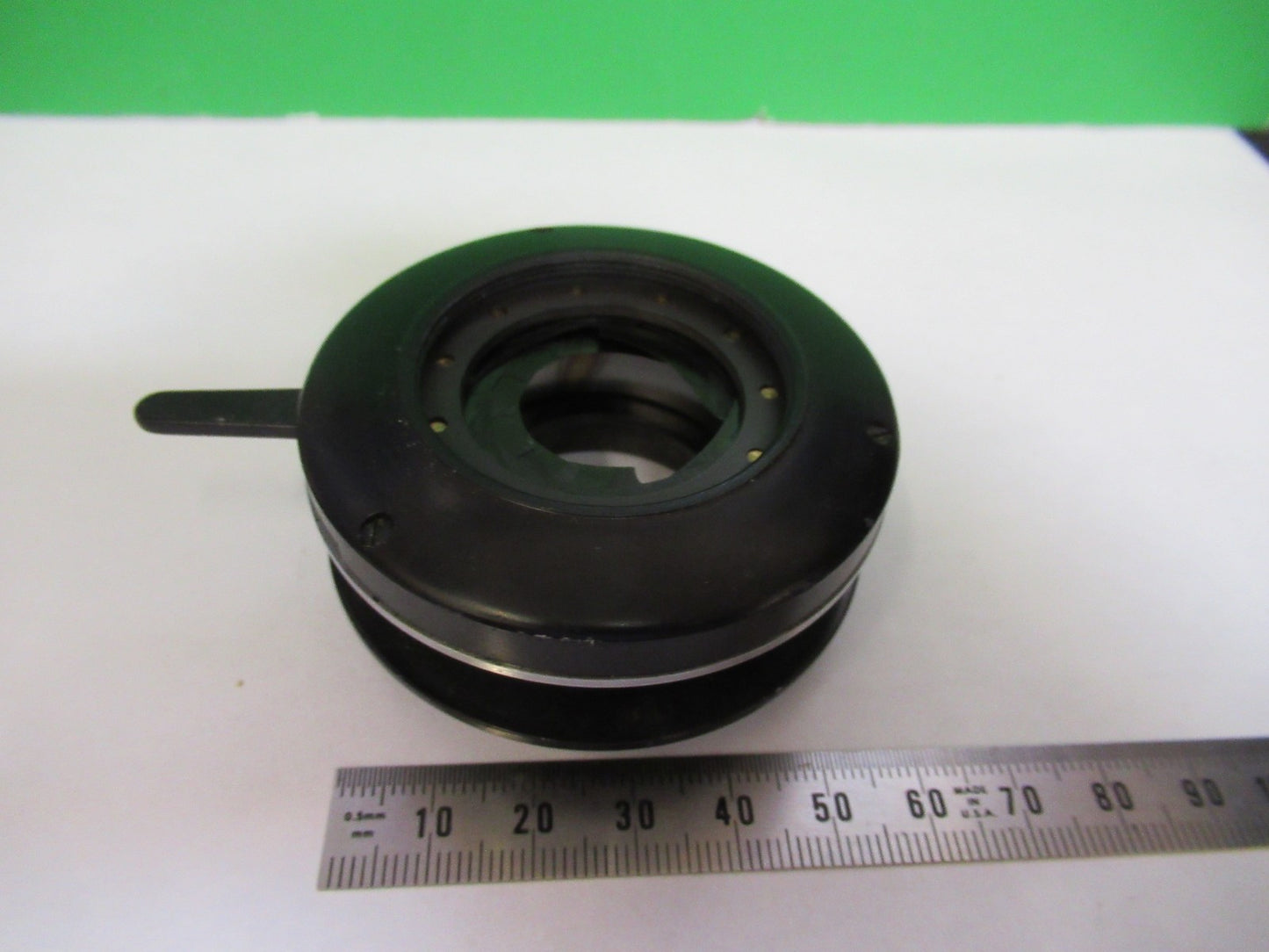 ANTIQUE SPENCER AO CONDENSER IRIS OPTICS MICROSCOPE PART AS PICTURED V1-A-08