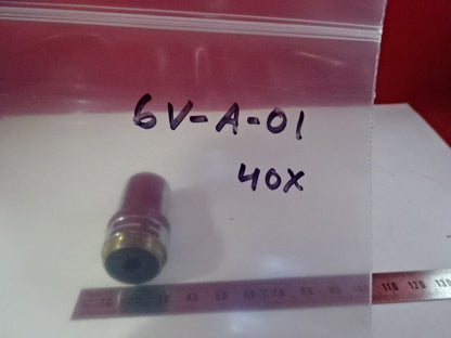 WOLFE GERMANY VINTAGE OBJECTIVE 40X /160 OPTICS MIKROSKOP TEIL #6V-A-01