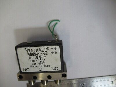 RADIALL FRANCE R565412200 COAXIAL SWITCH 18 GHz MICROWAVE RF AS PICTURED B9-A-07
