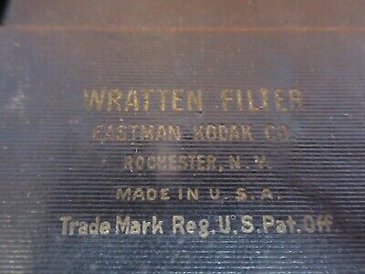 ANTIKE WRATTEN FILTER EASTMAN KODAK OPTICS MIKROSKOPTEIL WIE ABGEBILDET &amp;7B-B-71