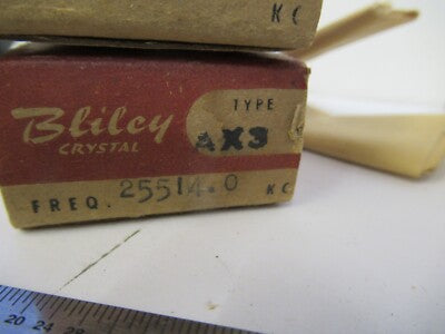 BLILEY ELECTRIC QUARTZ CRYSTAL LOT 2 EA FREQUENCY CONTROL AS PICTURED &W2-B-45