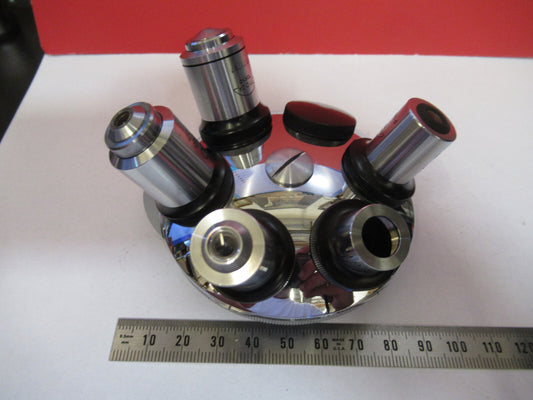 Tiyoda Japan Nosepiece + 5 Objectives Microscope Part