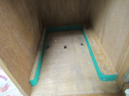 Empty Wood Cabinet for Antique Nikon Japan Microscope Part