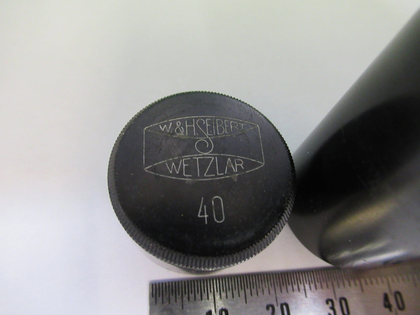 SEIBERT WETZLAR BRASS EMPTY CAN OBJECTIVE MICROSCOPE PART AS PICTURED U9-A-02