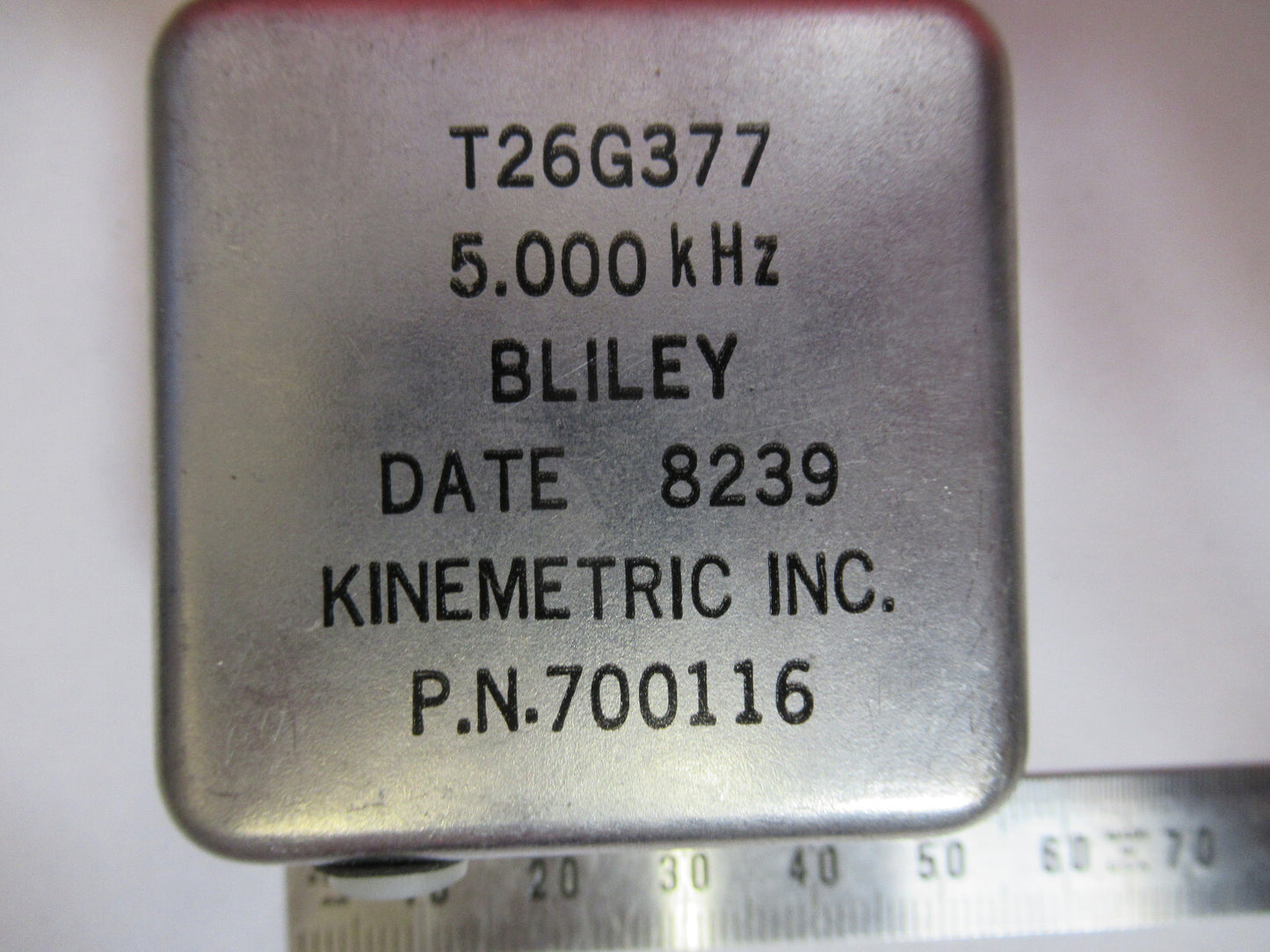 BLILEY QUARTZ OSCILLATOR 5 MHz FREQUENCY CONTROL RF AS PICTURED &S9-A-43