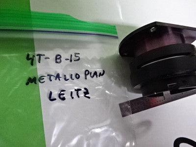 METALLOPLAN LEITZ MICROSCOPE PART LENS + DIAPHRAGM IRIS OPTICS AS IS #4T-B-15