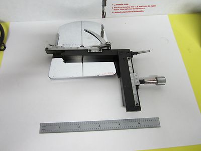 Microscope Stage Micrometer AS IS Rare Table and Heavy