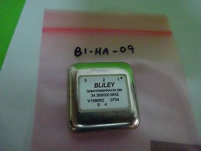 OSCILLATOR QUARTZ FREQUENCY CONTROL BLILEY 34.368 MHz STANDARD NICE BIN#B1-HA-09