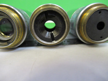 LOT 4ea OBJECTIVE BAUSCH LOMB INDUSTRIAL MICROSCOPE PART AS PICTURED X6-A-105