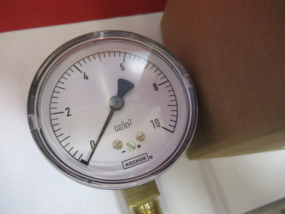 NOSHOK MANOMETER DIAPHRAGM GAUGE SWISS 25-250-10 OZ/IN2 AS PICTURED &H9-B-23