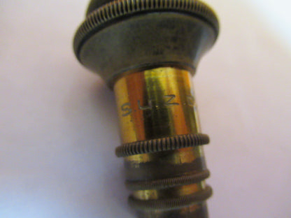 ANTIQUE SWIFT LONDON LENS BRASS OBJECTIVE MICROSCOPE AS PICTURED 47-FD-03