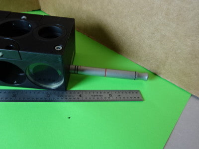 MICROSCOPE PART REICHERT POLYVAR FILTER BLOCK SLIDE 413685 OPTICS AS IS #L5-B-02