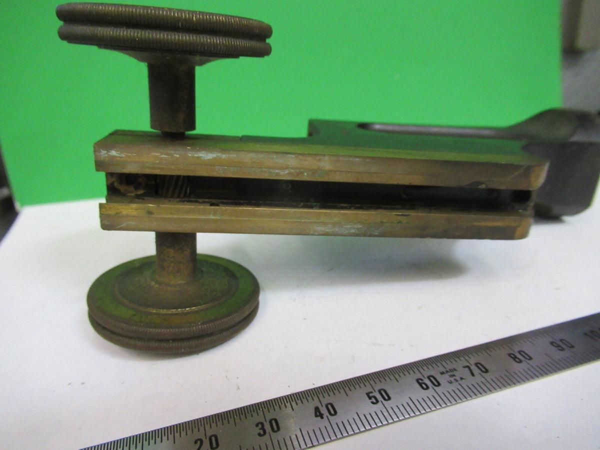 ANTIQUE BAUSCH LOMB OLD STAGE FRAME LIMB MICROSCOPE PART AS PICTURED F3-B-70