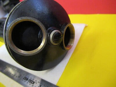 Antique Brass Spencer Lens Co. Buffalo Tubus Nosepiece Microscope Part AS Pic