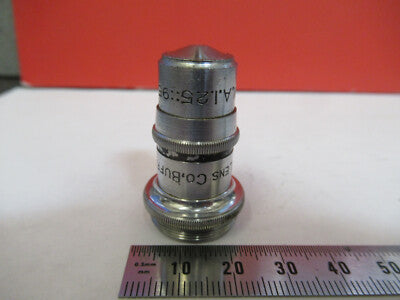 Antique Spencer Lens Co. 95X Objective Microscope Part Optics