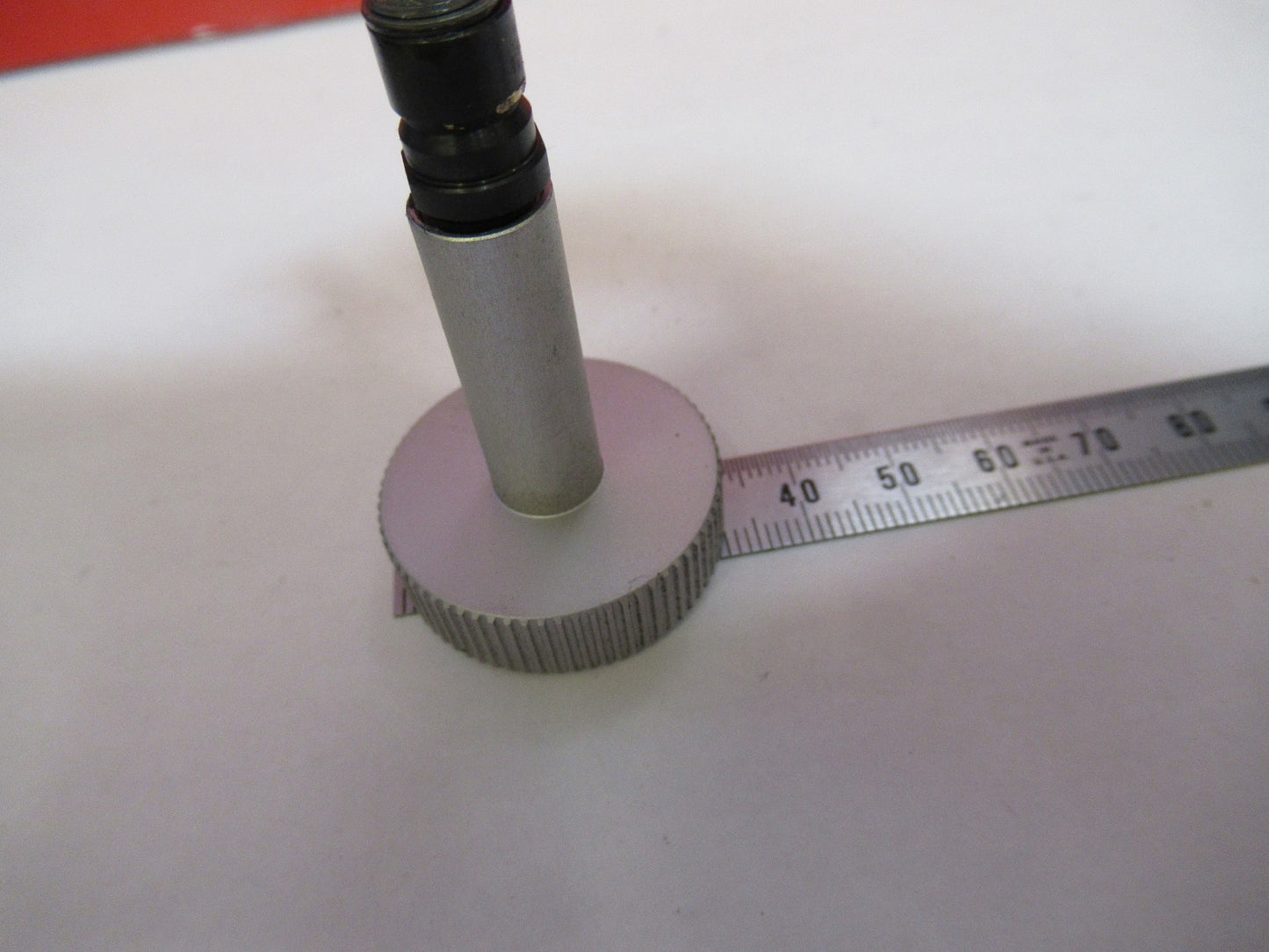 LEICA LEITZ GERMANY DMRB KNOB CONDENSER  MICROSCOPE PART AS PICTURED T5-A-17