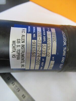 FOR PARTS AIRCRAFT INDICATOR TURN AND SLIP 206 BELL PART AS PICTURED R5-A-55