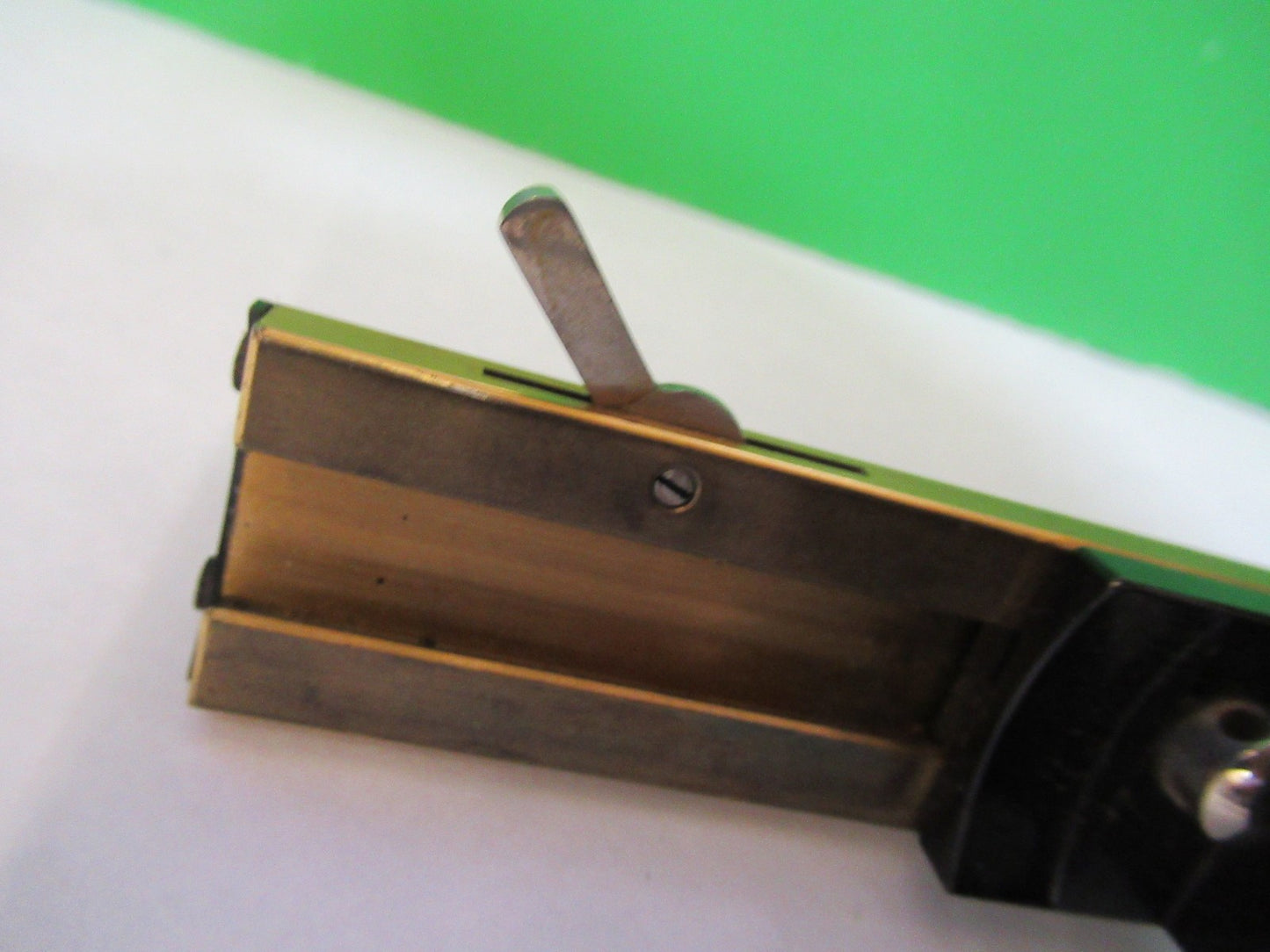 ANTIQUE BRASS LEITZ GERMANY STAGE NOSEPIECE MICROSCOPE PART AS PICTURED Y4-FT-97