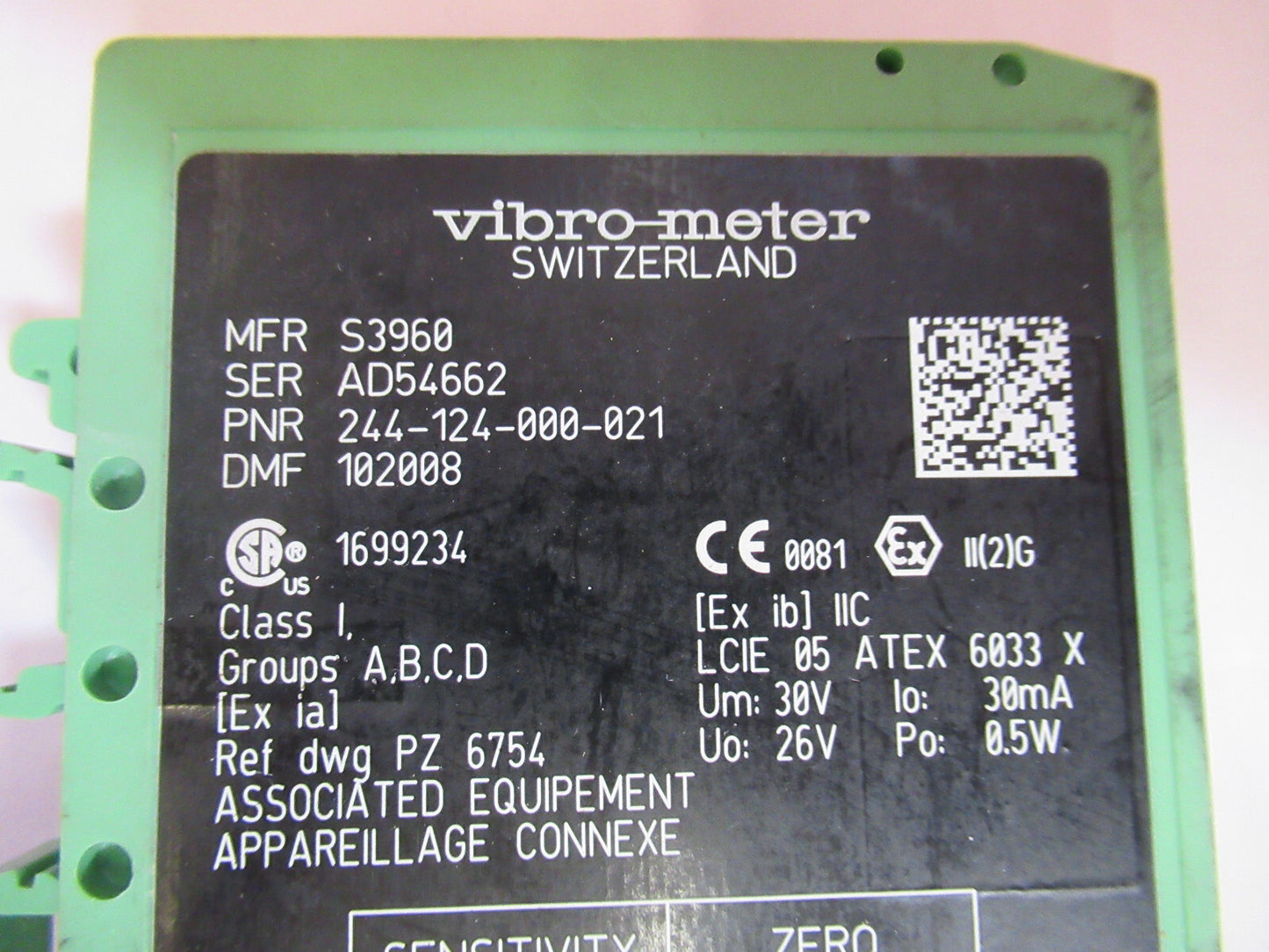 Meggitt Vibro-meter Gsi 124 Galvanic Isolation Module for SENSORs AS Pic