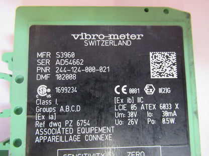 Meggitt Vibro-meter Gsi 124 Galvanic Isolation Module for SENSORs AS Pic