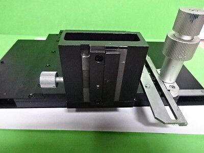 MICROSCOPE PART LEITZ GERMANY STAGE SPECIMEN TABLE MICROMETER ORTHOPLAN B#60