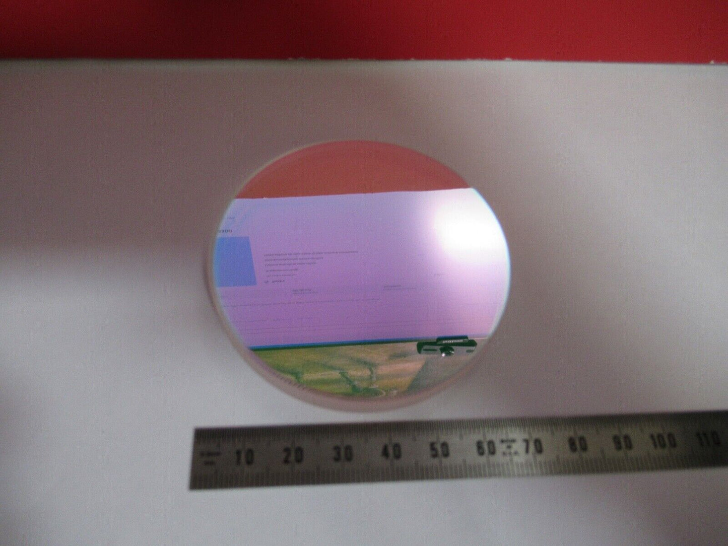 OPTICAL FLAT COATED FUSED SILICA PRO ZYGO LASER OPTICS AS PICTURED Q2-25
